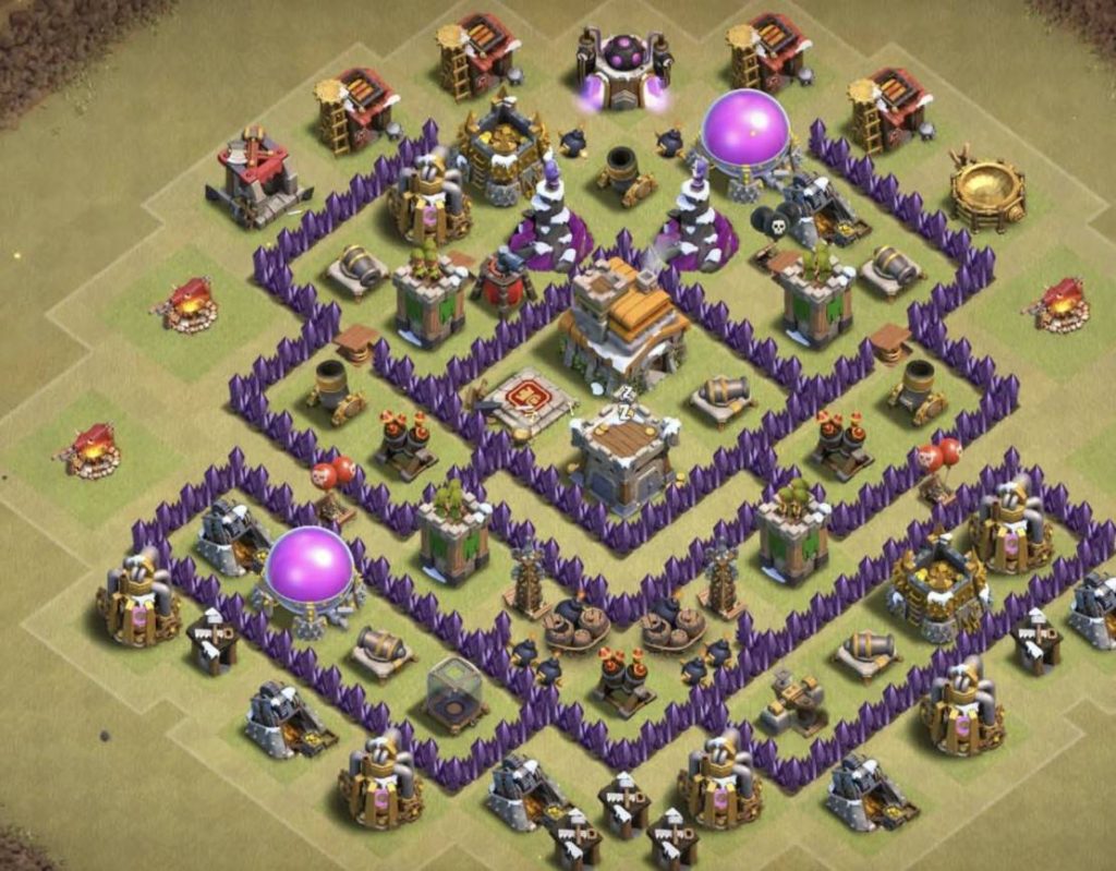 clash of clans trophy undefeated th7 war base download