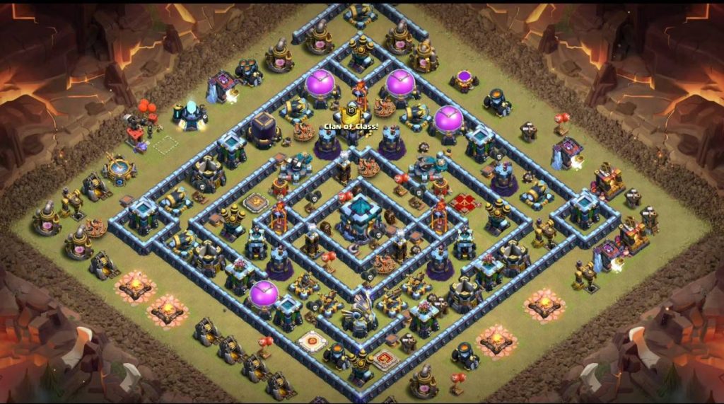 coc farming town hall 13 base anti 2 star