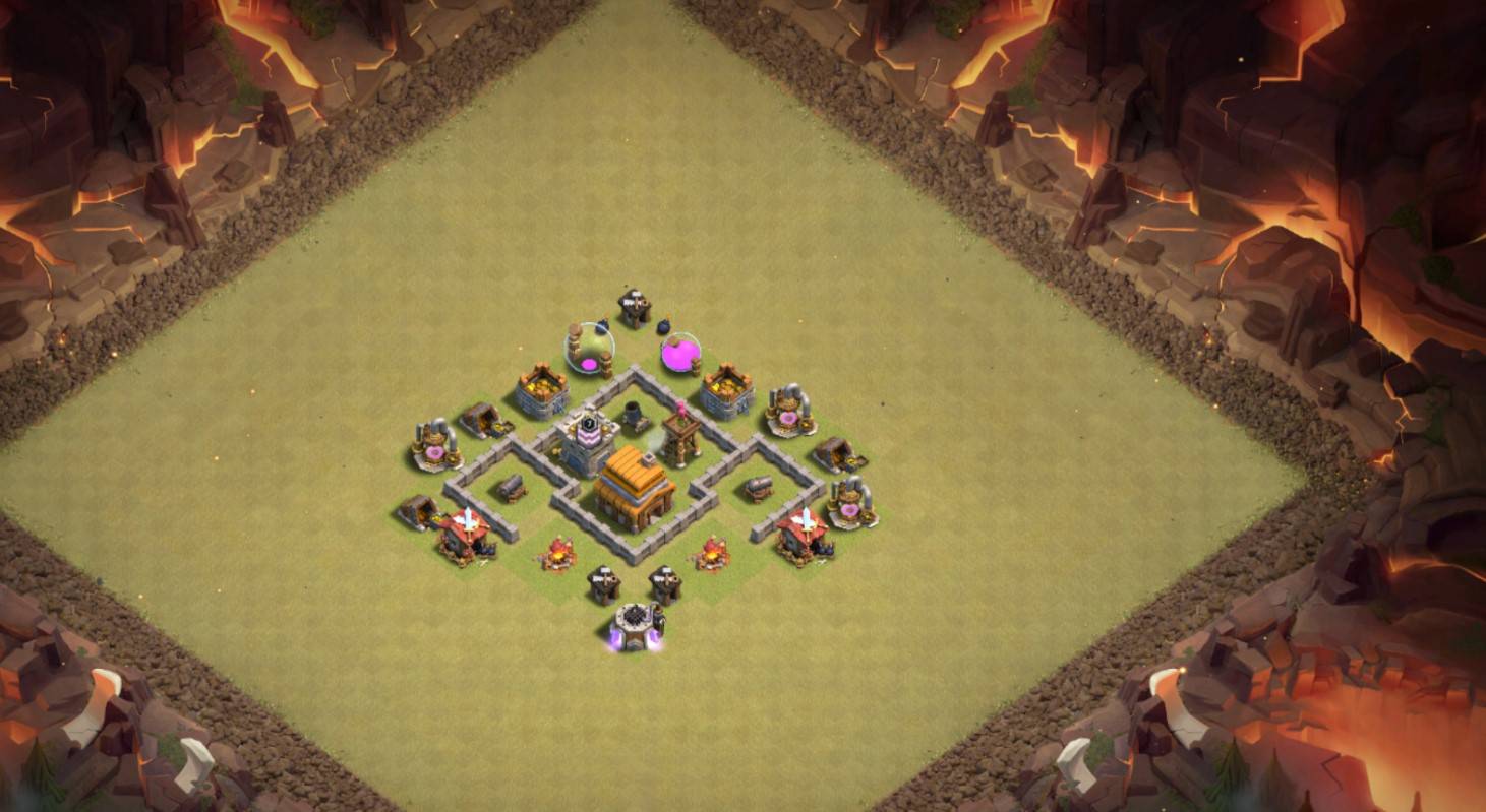 coc th3 base copy link anti 2 stars