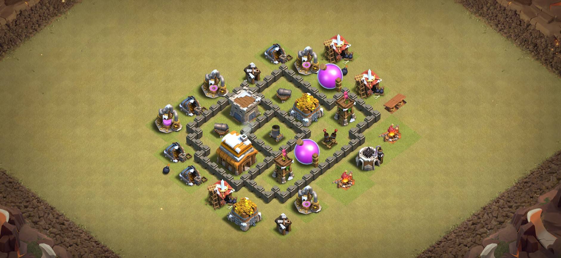 coc th4 trophy base link