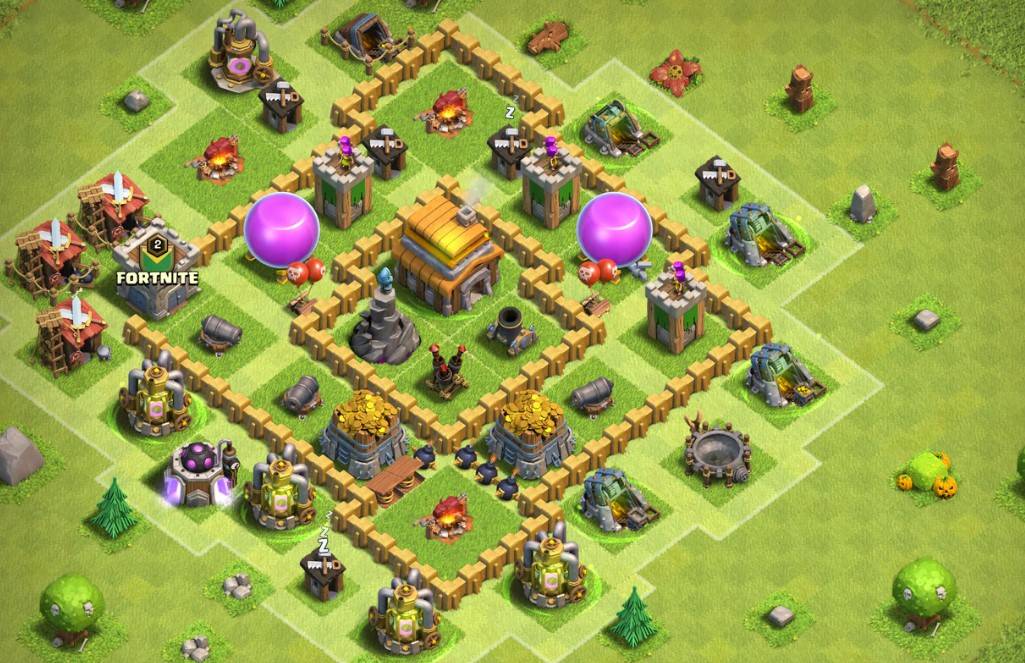 coc th5 hybrid base link 2023