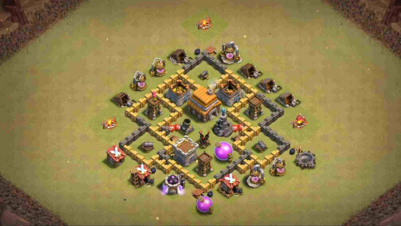 coc th5 new hybrid base