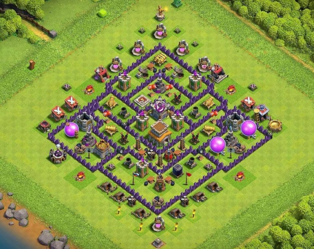 coc trophy pushing town hall 8 defense base