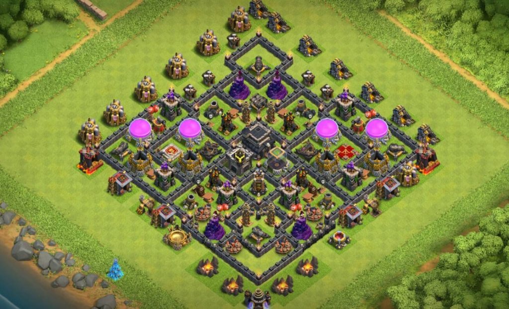 coc trophy town hall 9 base clash of clans