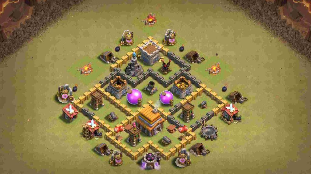 dark elixir farming layout link town hall 5