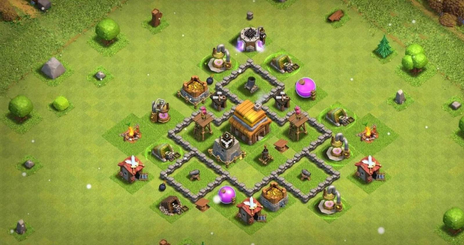 excellent layout for clan league th4