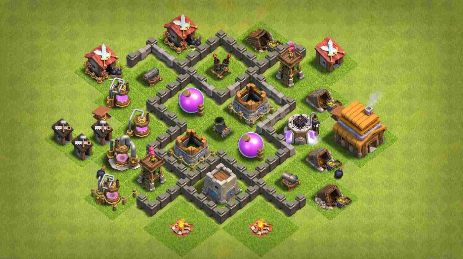 gold and elixir farming protector th4 layout link