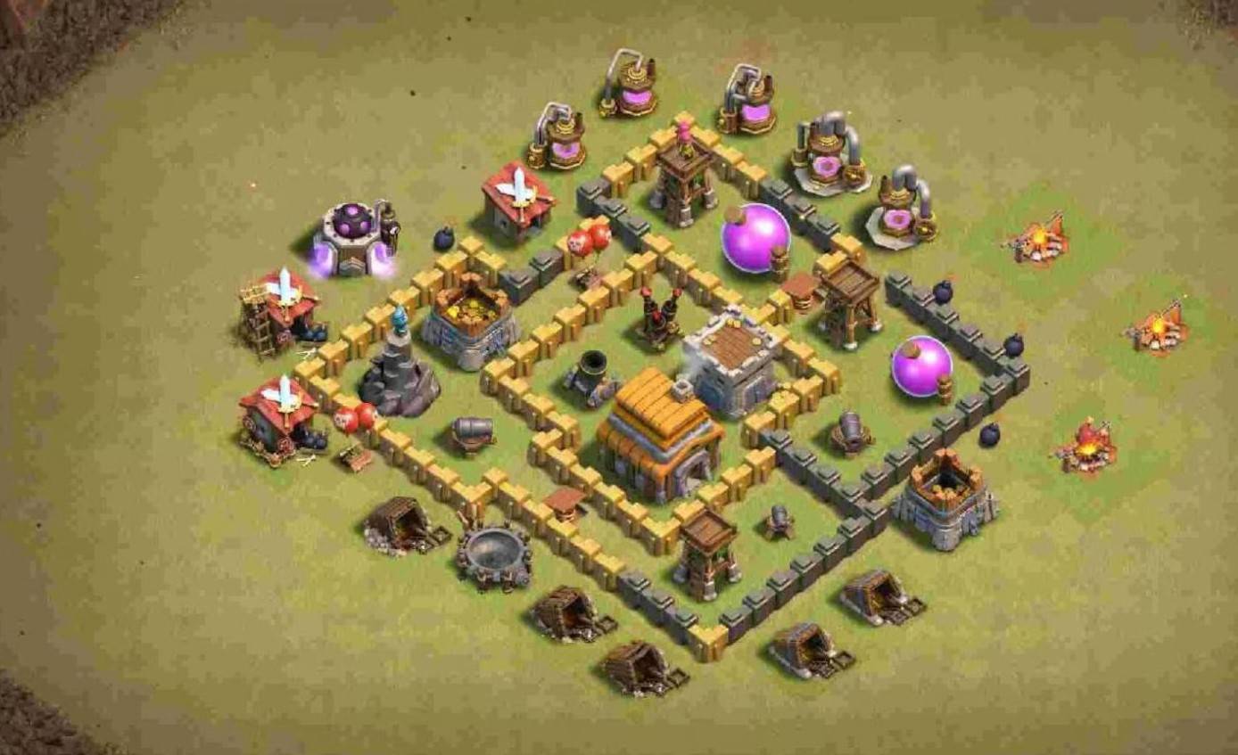 good level 5 hybrid base layout link anti 3 stars