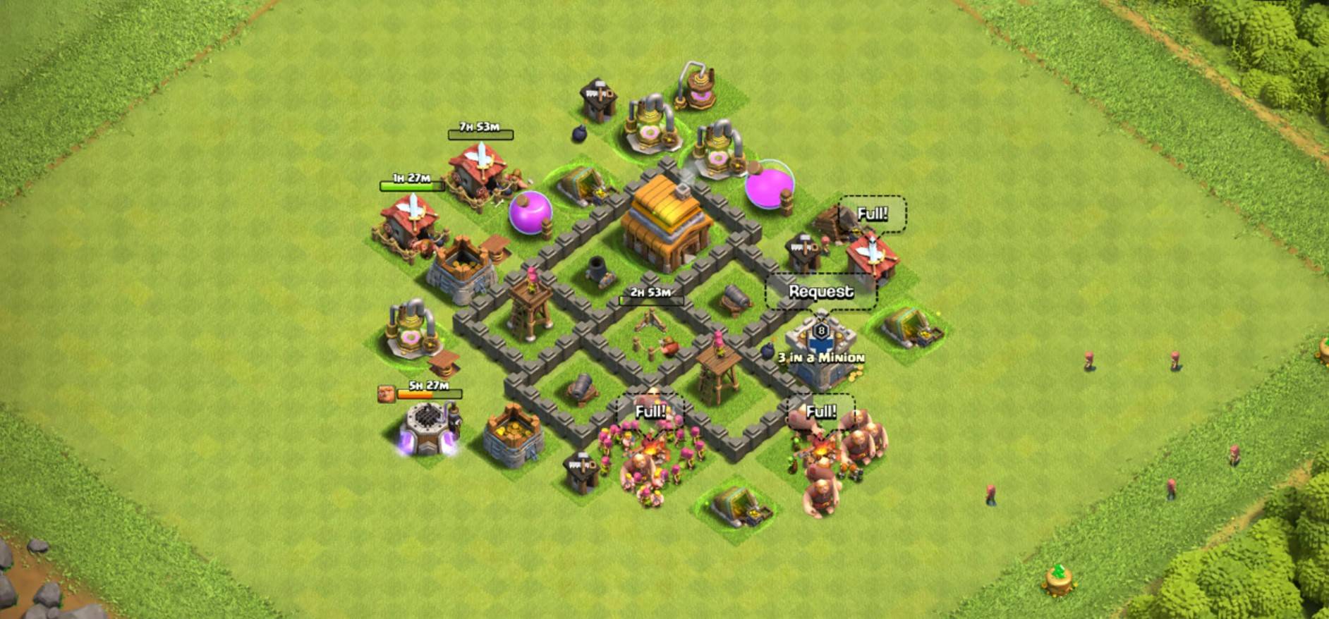 good town hall 4 base