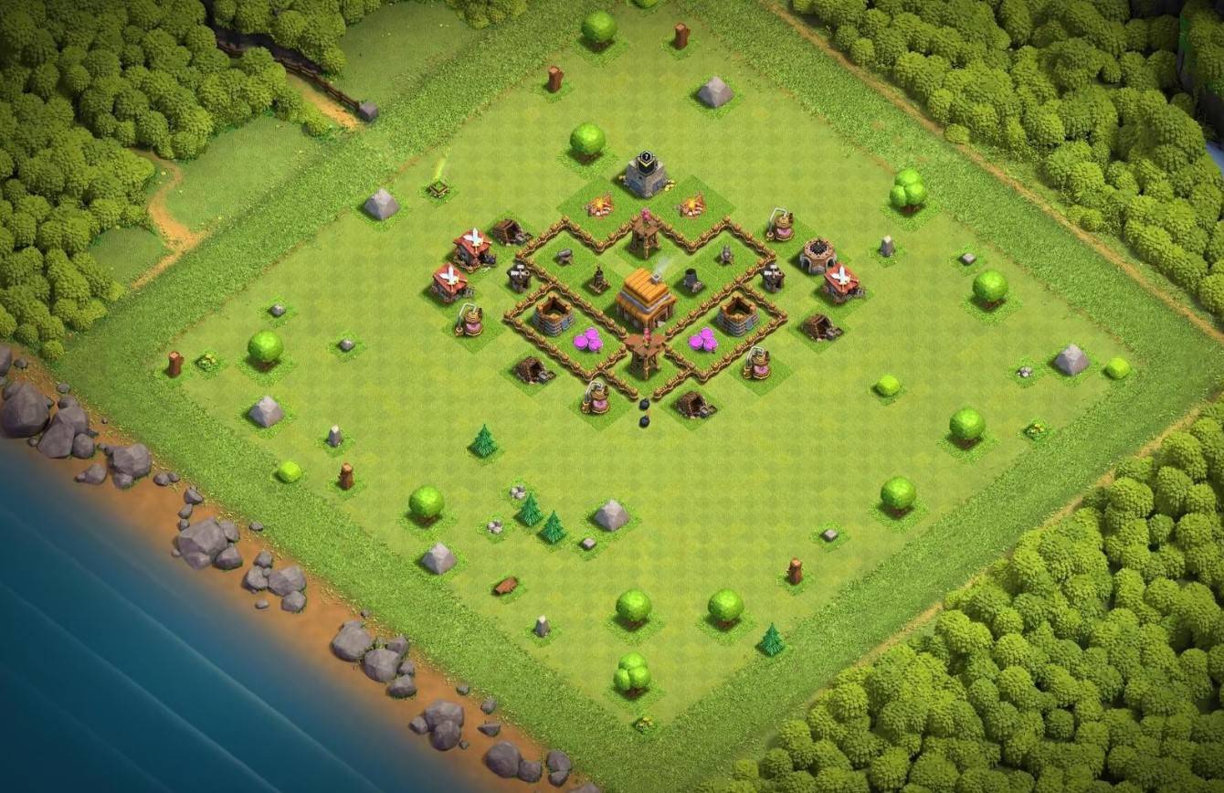 good town hall 4 farming base link