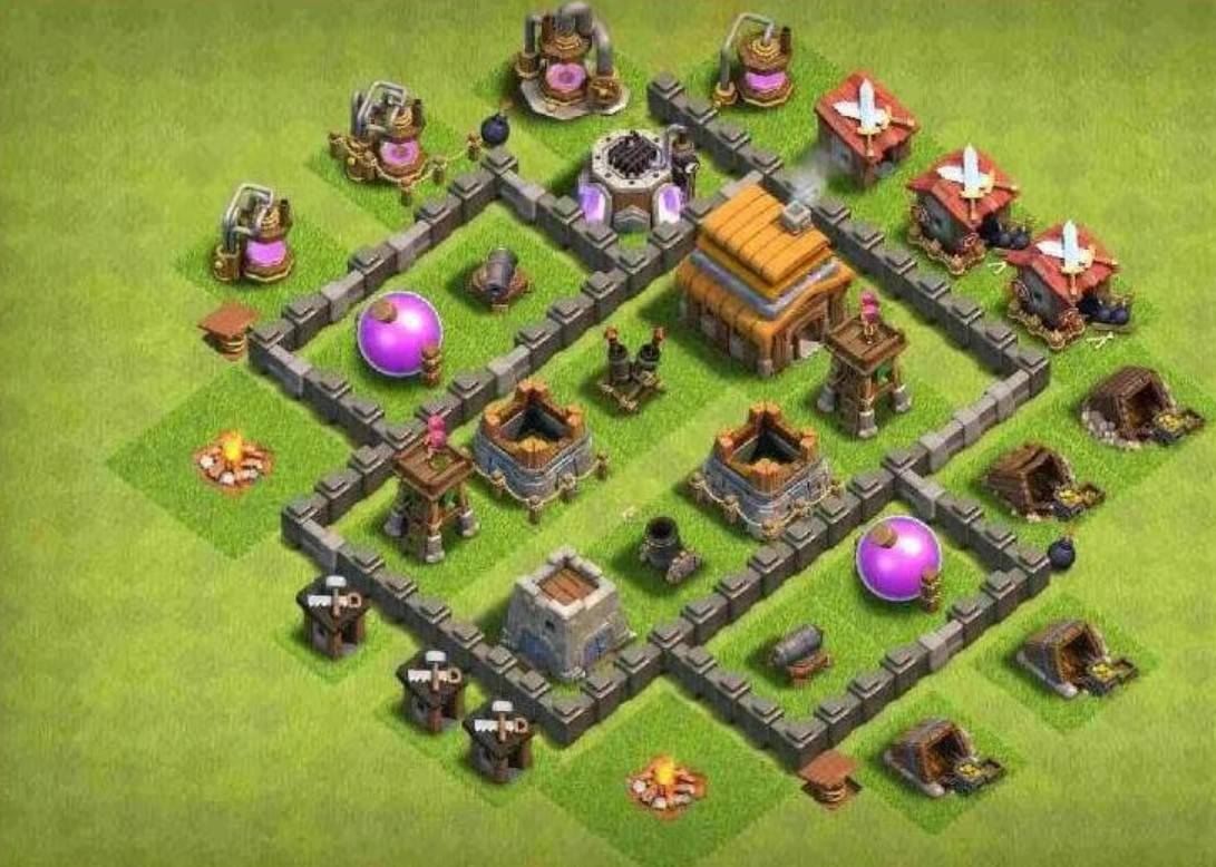 good town hall 4 hybrid base link