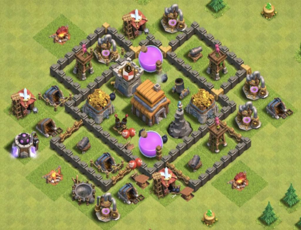 new th5 farming base anti 3 star