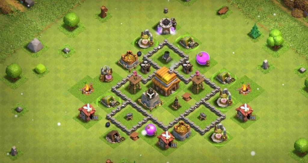 professional th4 war base