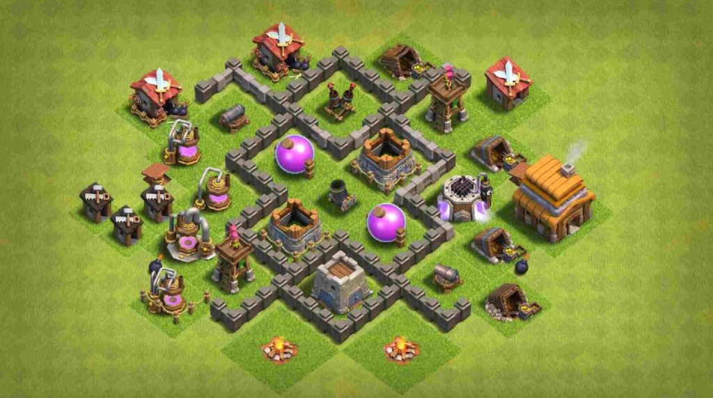 th4 best war base new