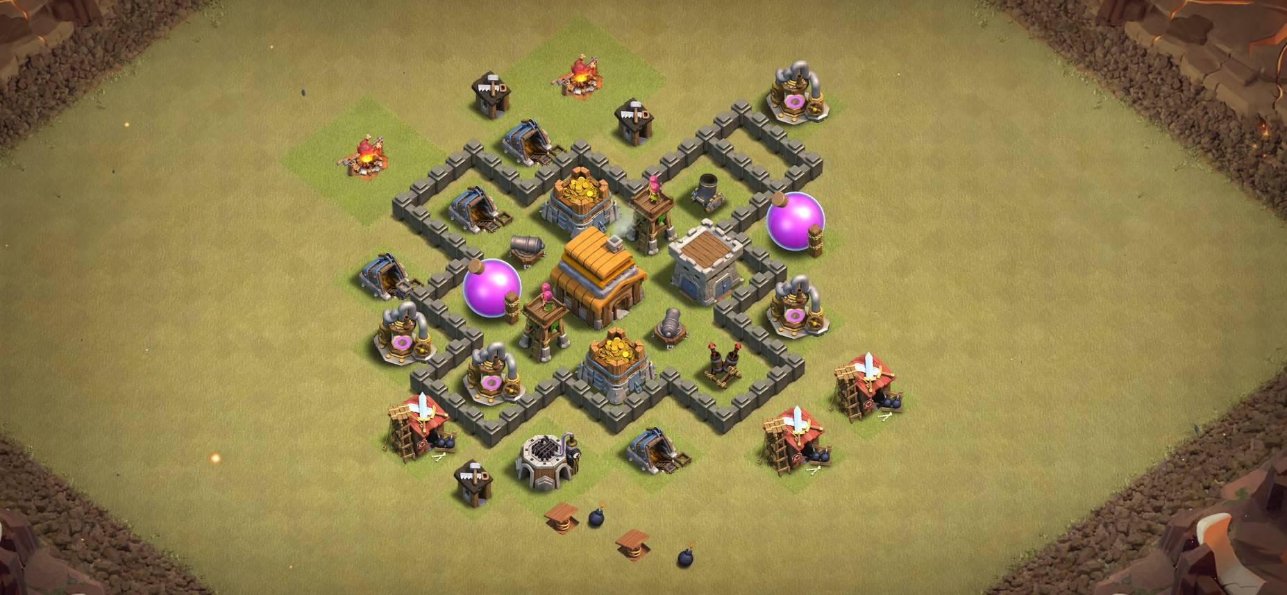 th4 hybrid base anti loot