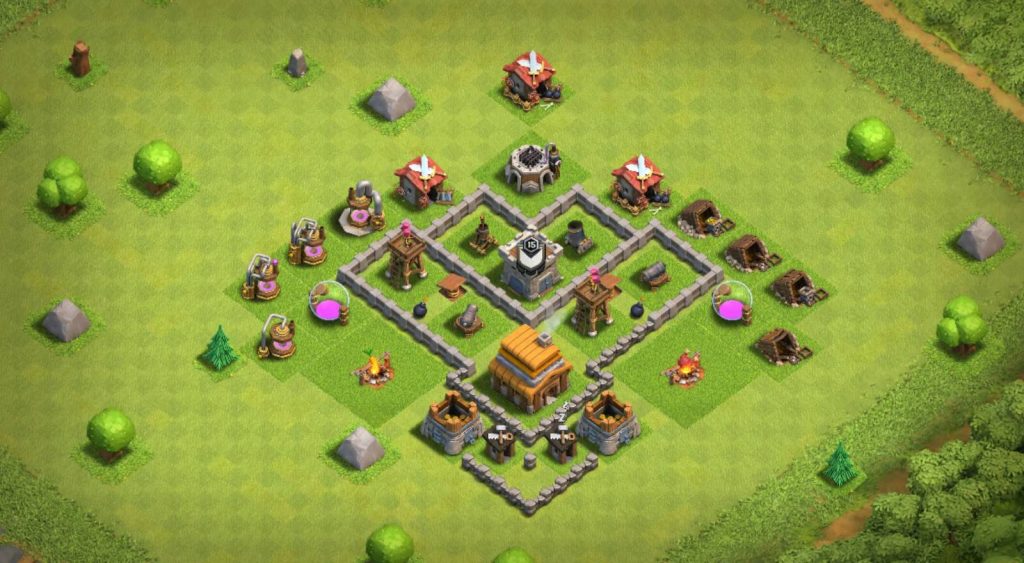 th4 war base anti air and ground