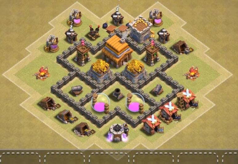 th4 war base dark barbarian