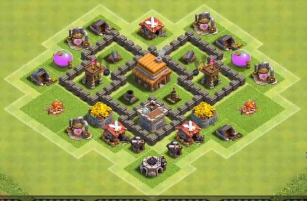 th4 war base defense against th4