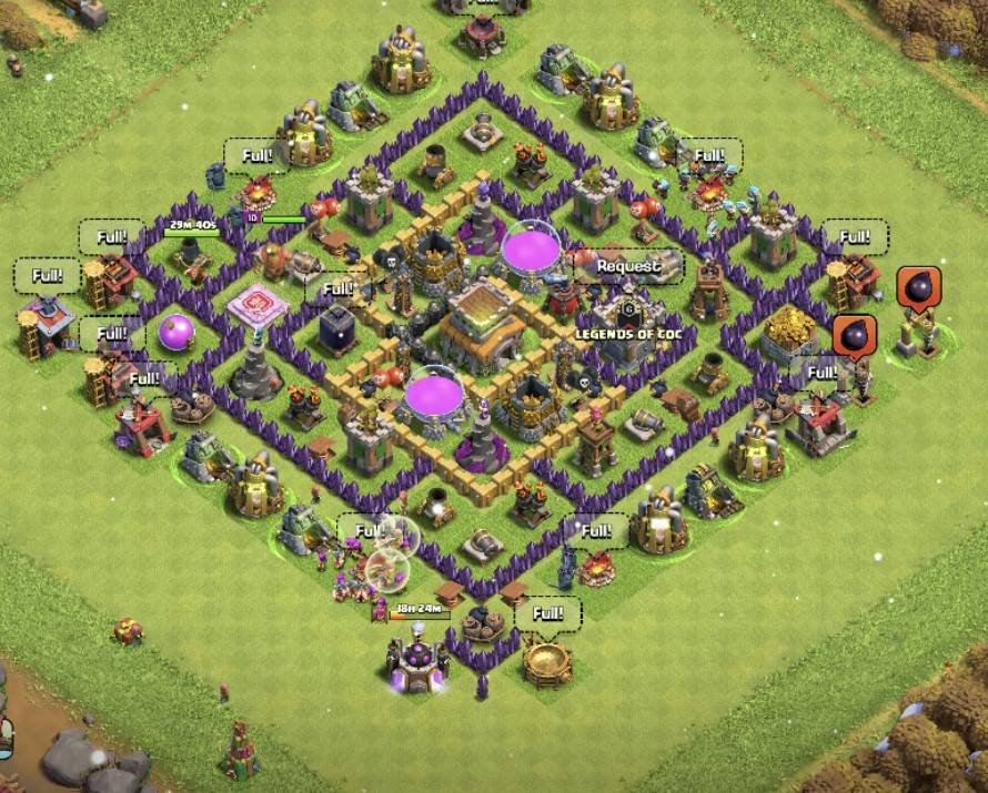 th8 trophy base anti all troops