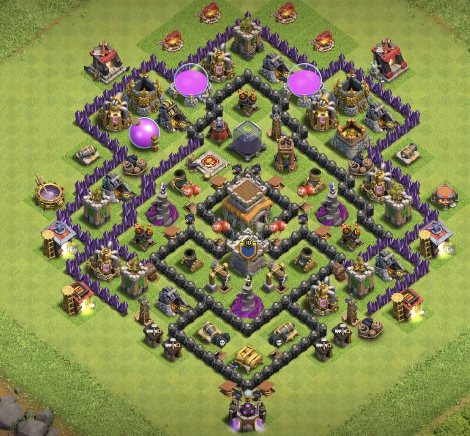 top town hall 8 trophy village map link