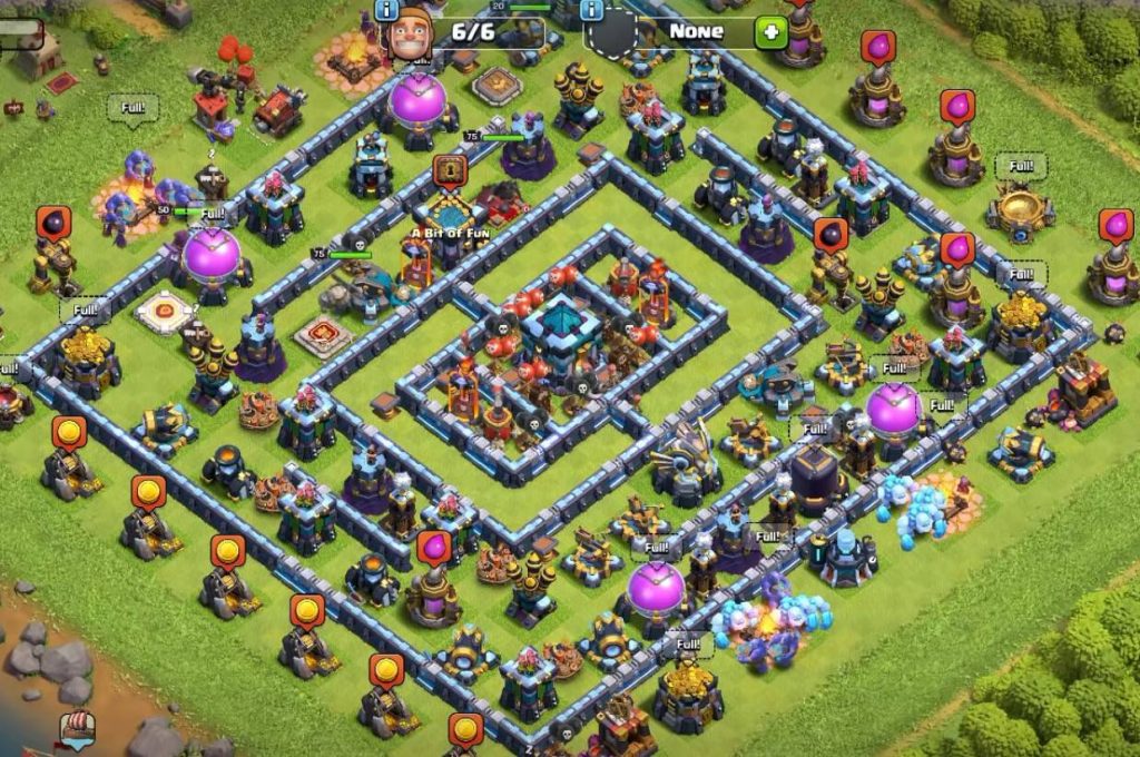 town hall 13 farming defense base