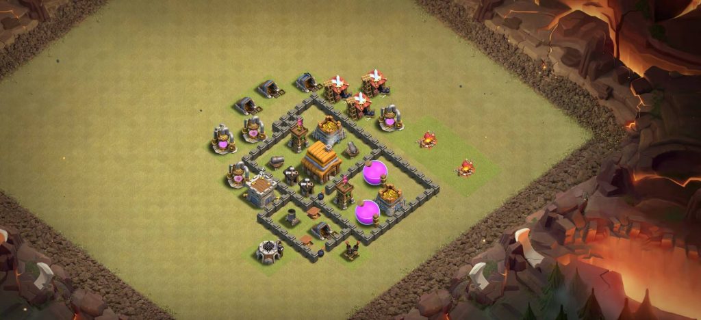 town hall 4 base copy war