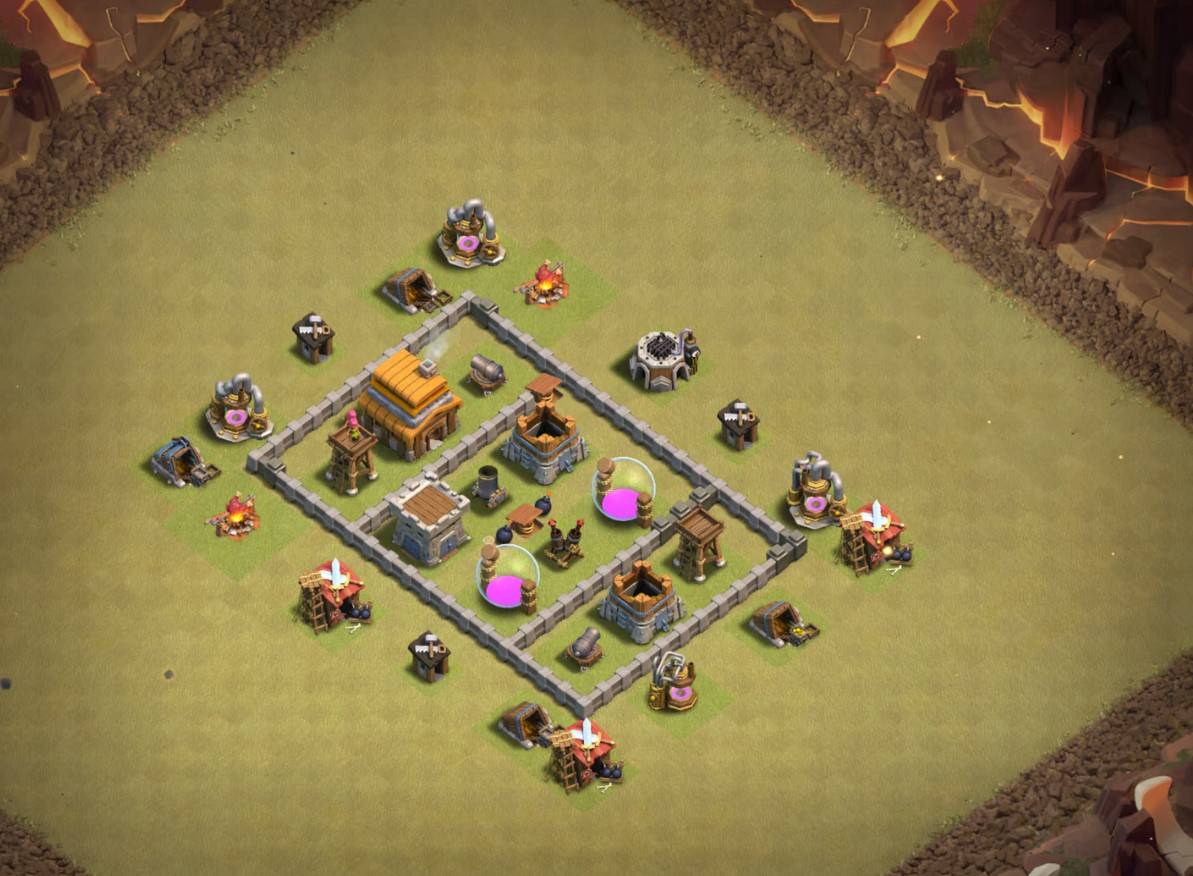 town hall 4 base layout link