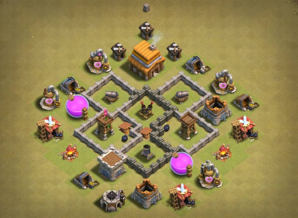 town hall 4 base link anti everything war