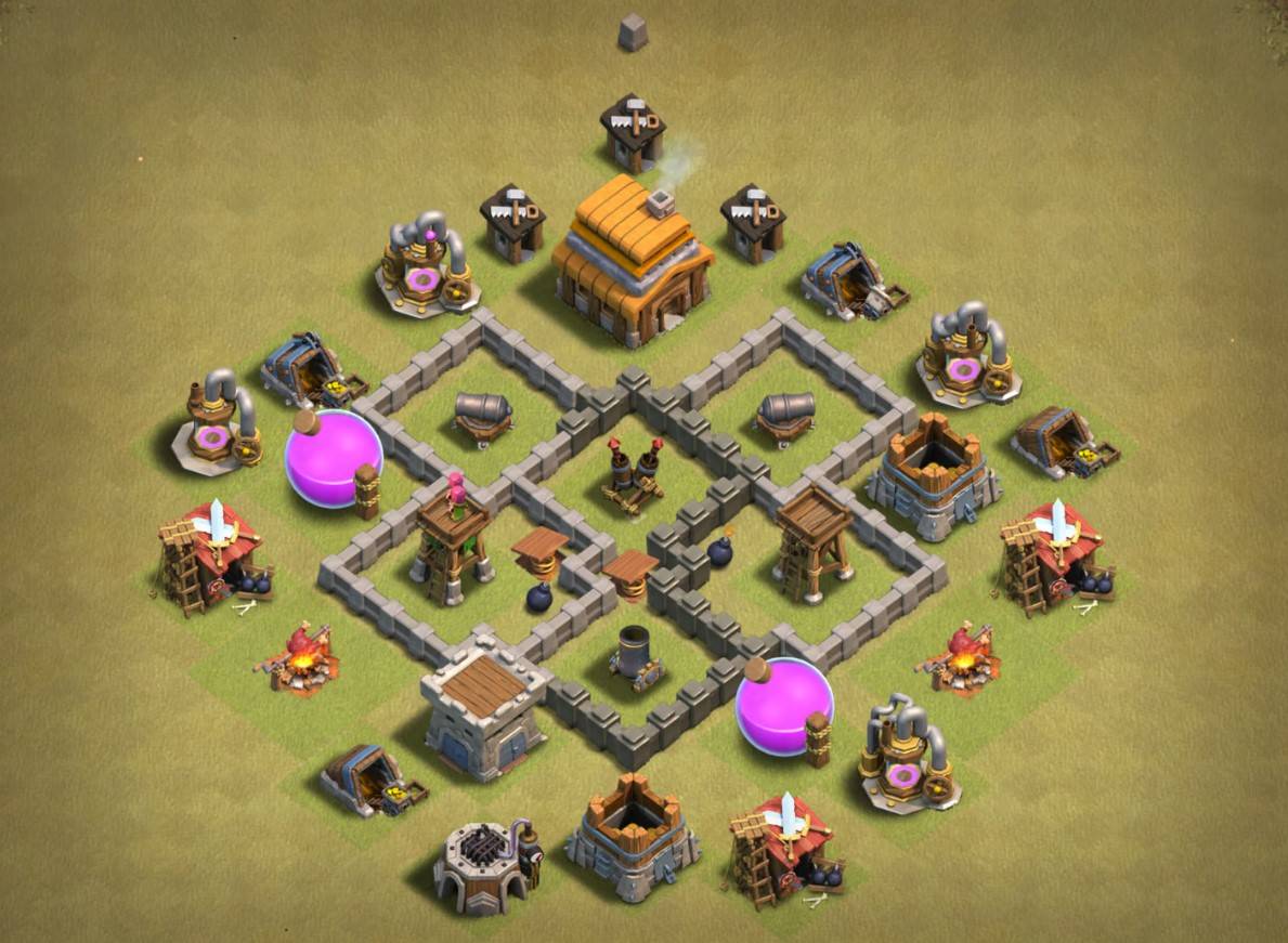 town hall 4 base link anti everything
