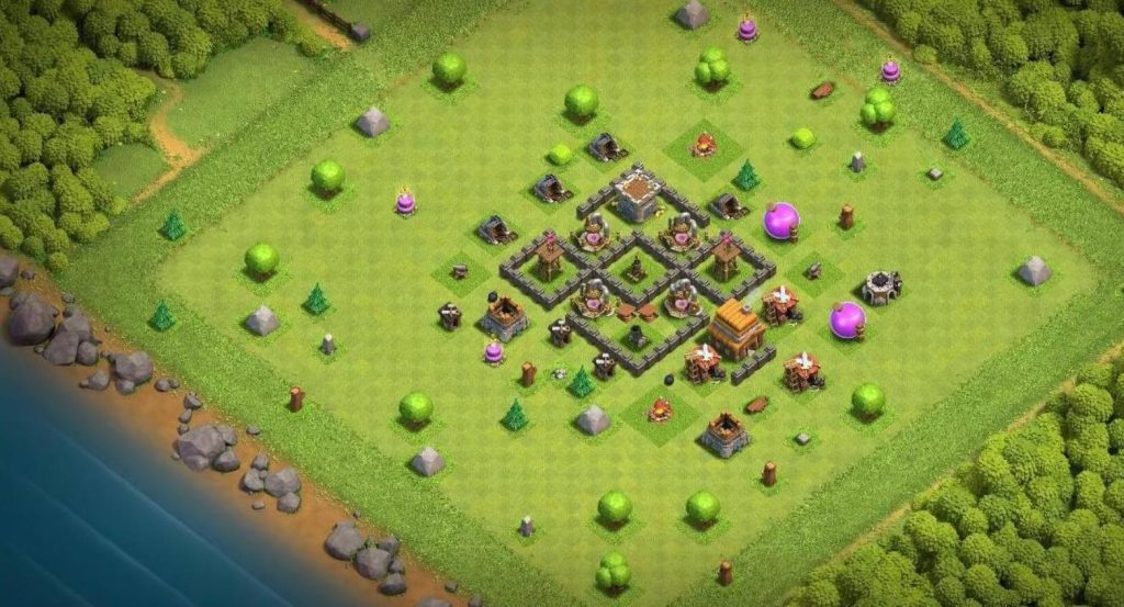 town hall 4 war base copy link