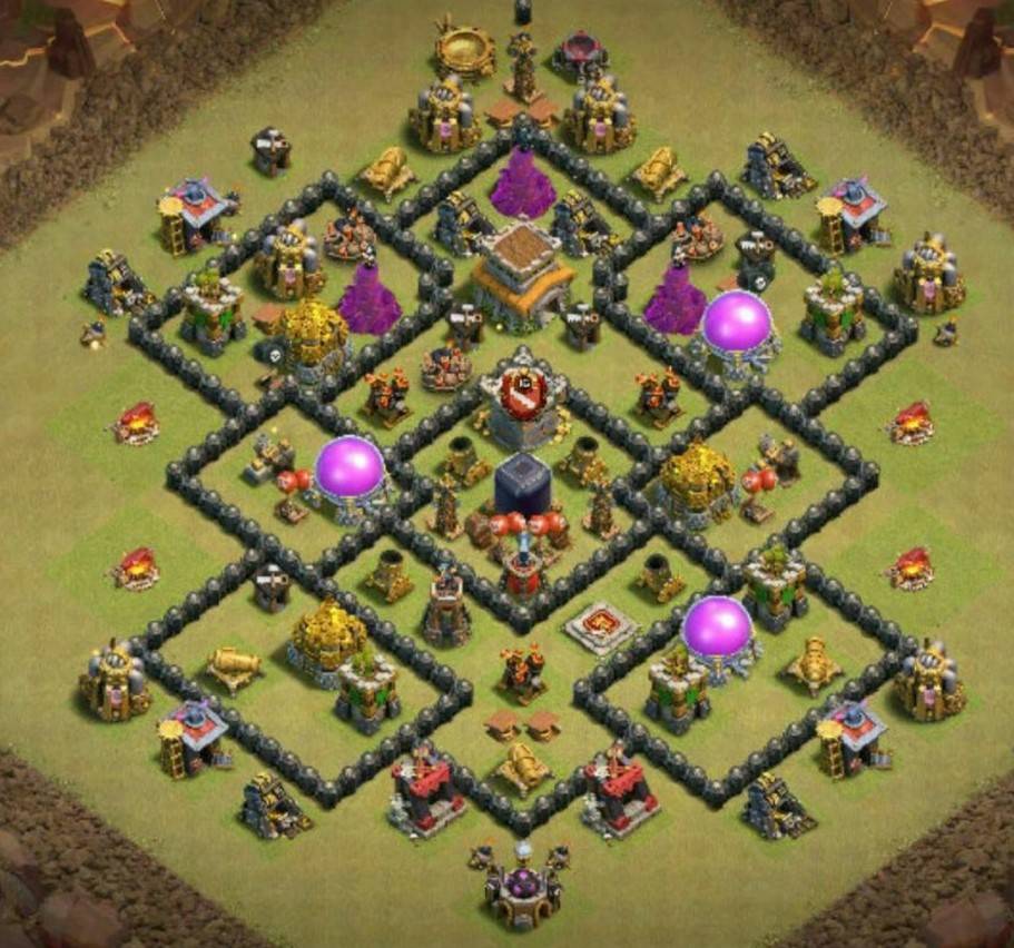town hall 8 trophy base layout link