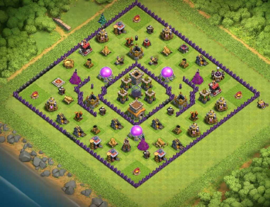 town hall 8 trophy defense base