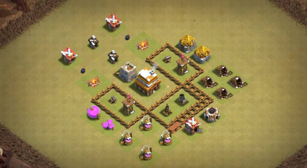 unbeatable th4 war base with link