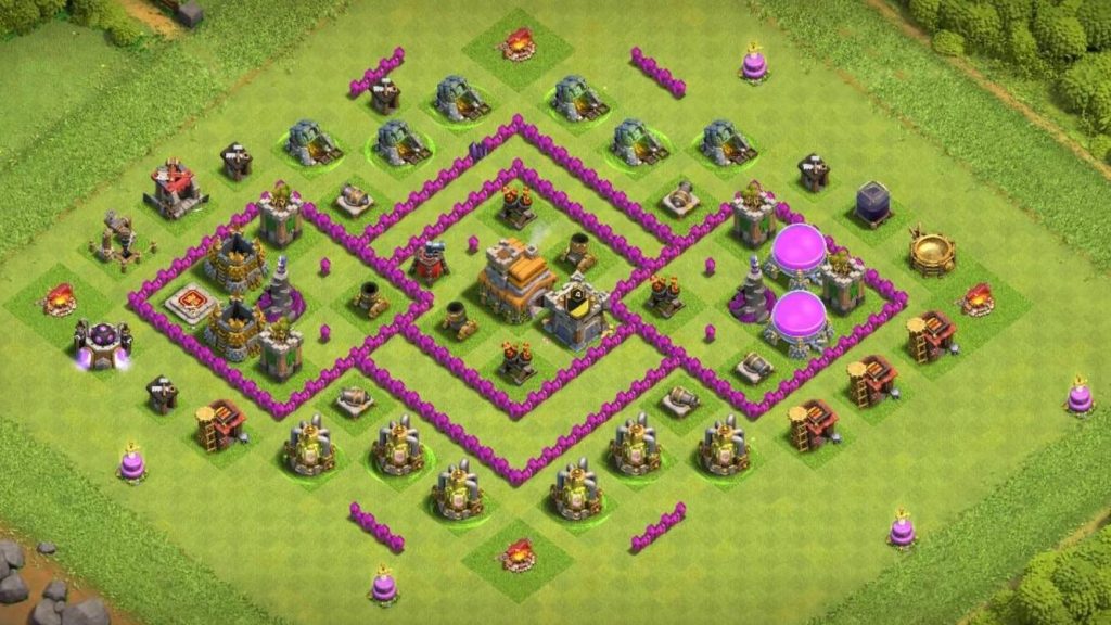 unbeatable th7 war base with link