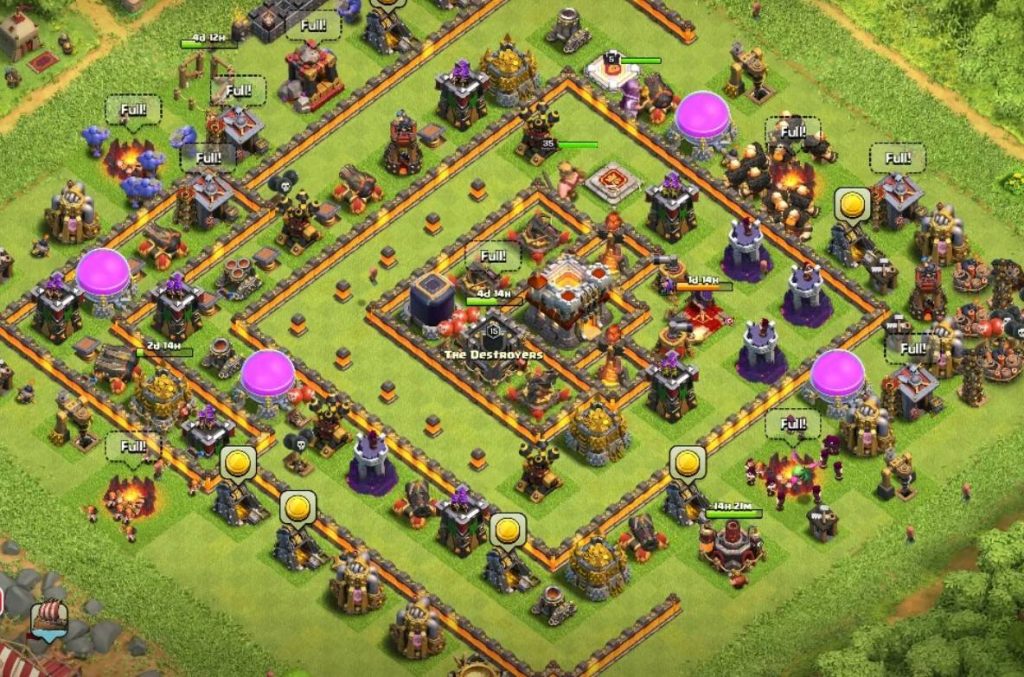 Clash of Clans Town Hall 10 Hybrid Layout