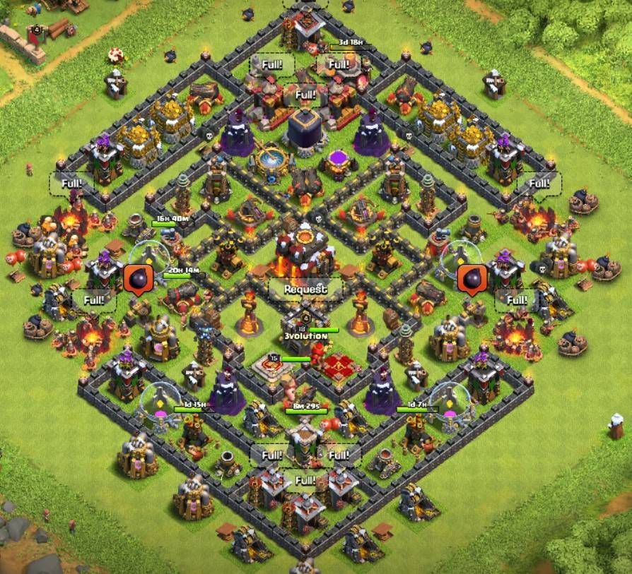 best town hall 10 trophy base layout copy link