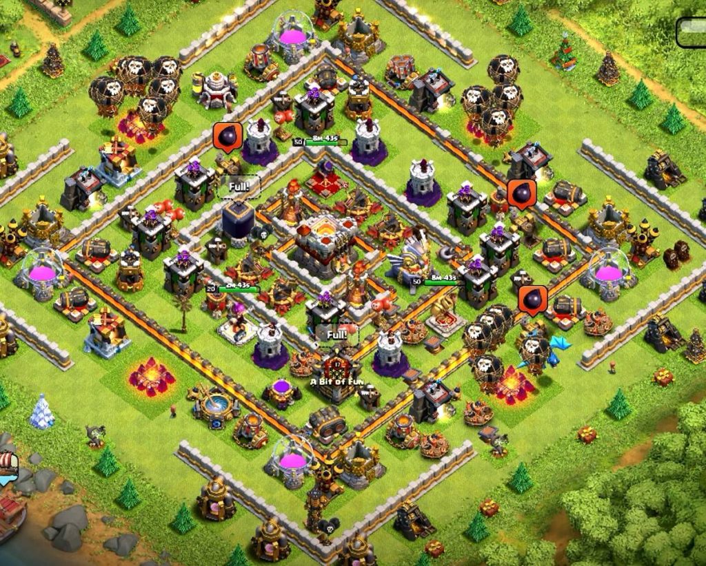 clash of clans anti everything war layout link level 11