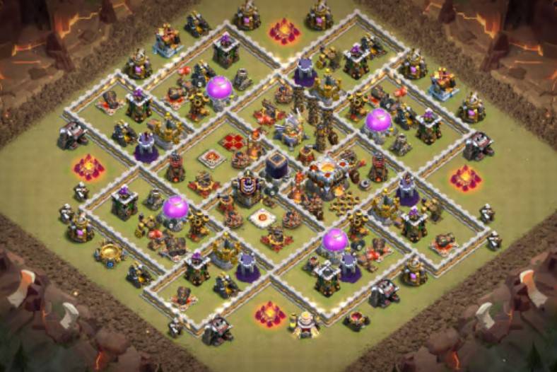 clash of clans farming th11 base link