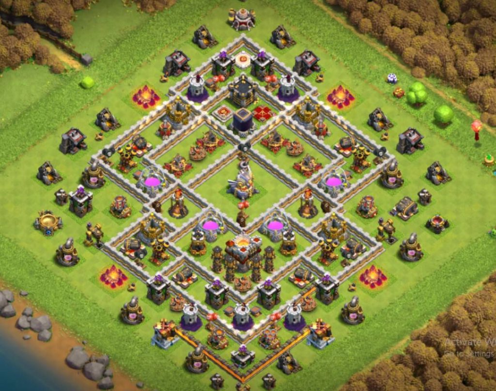 clash of clans farming th11 base photos