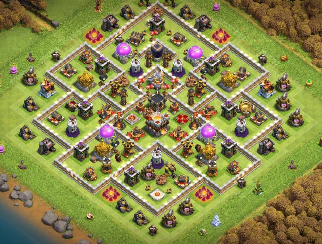 clash of clans farming top th11 base Anti 3 star