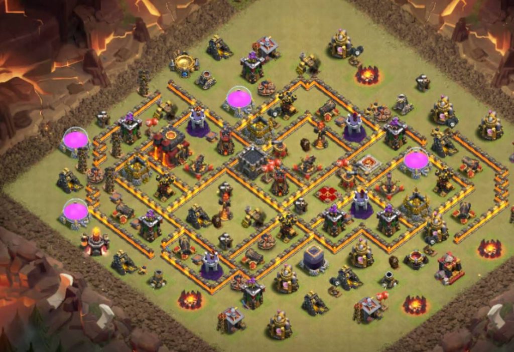 clash of clans th10 base 2023