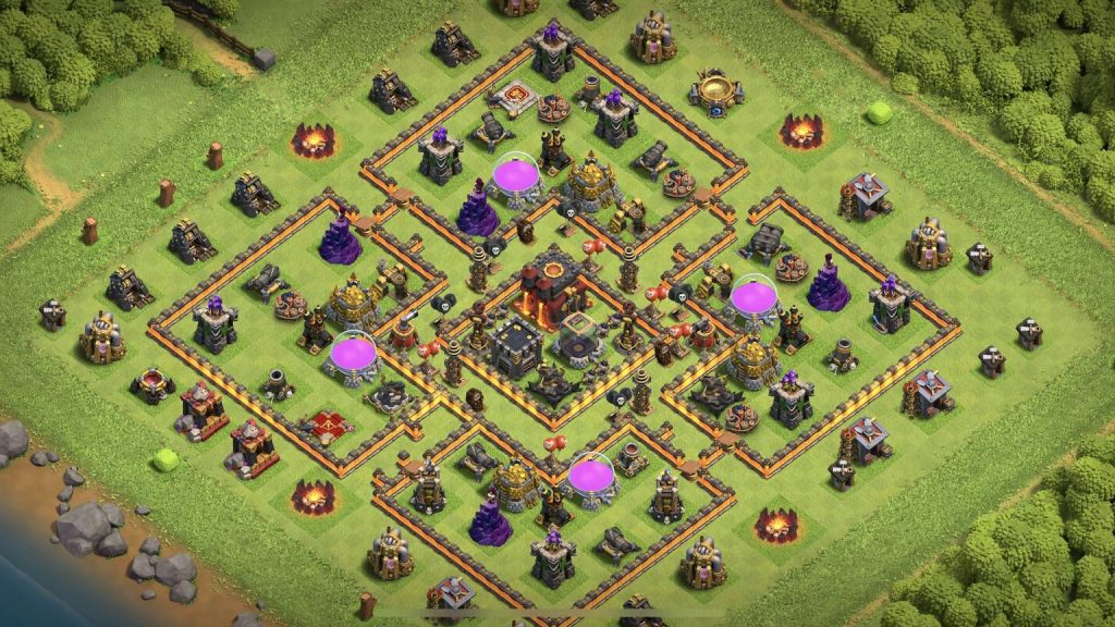 clash of clans th10 base copy link