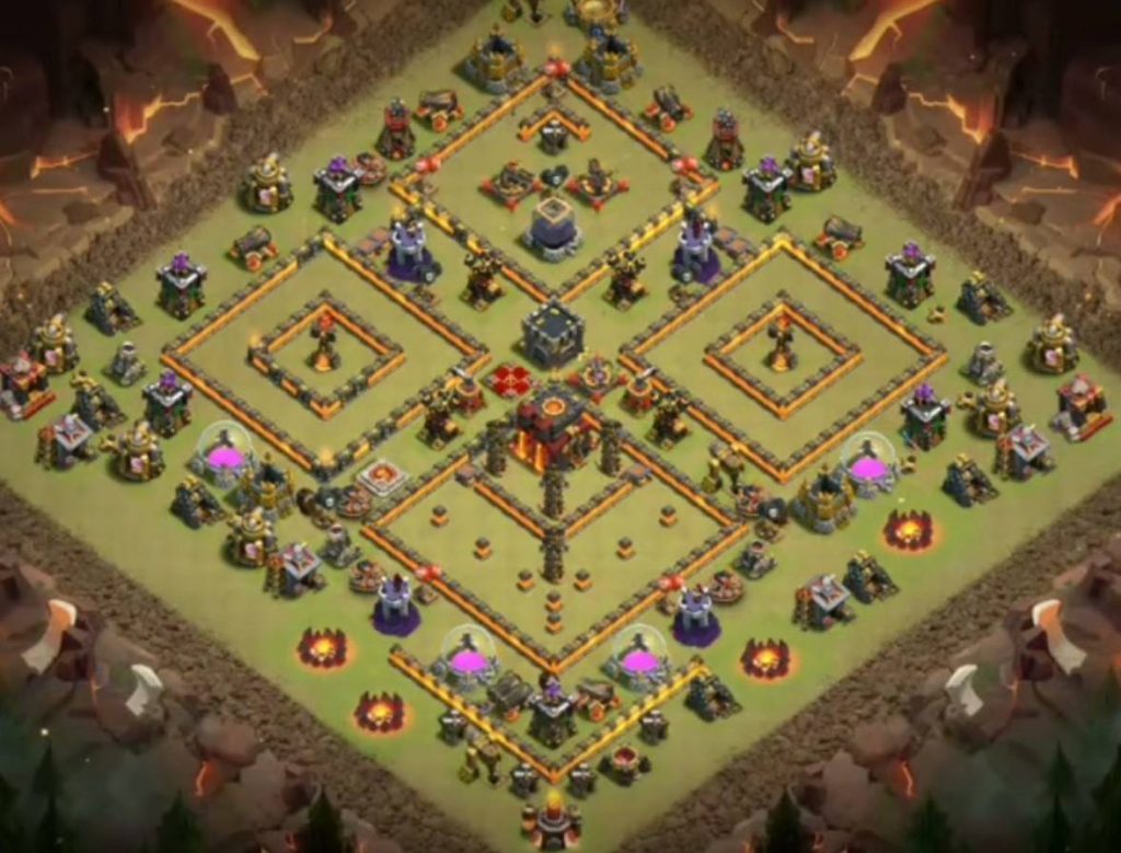 clash of clans th10 map link
