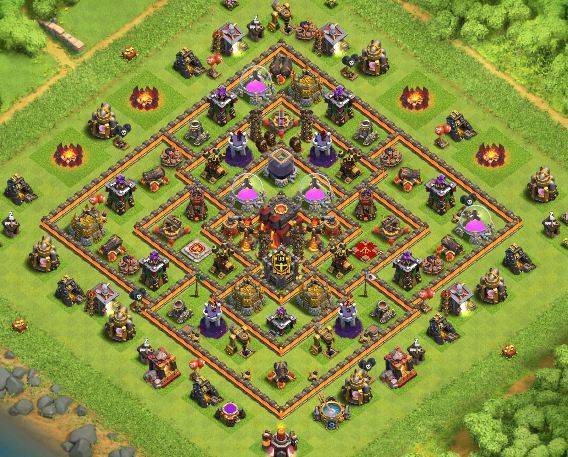 clash of clans th10 trophy base
