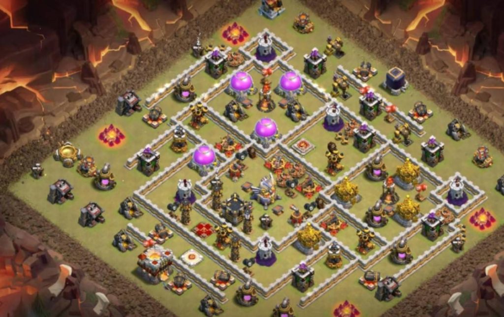 clash of clans th11 farming base anti everything