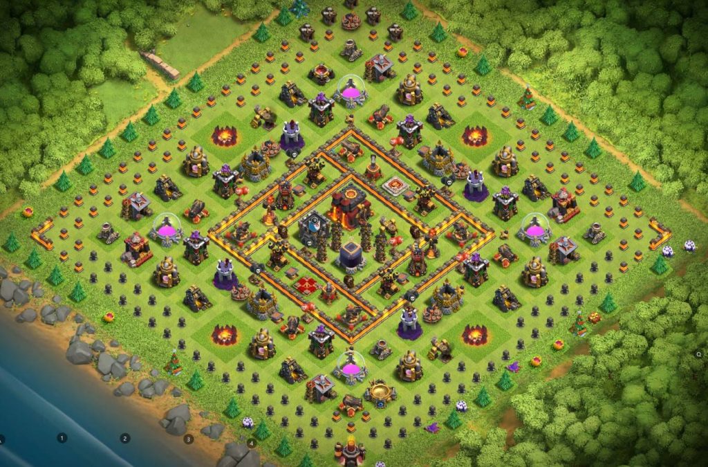 clash of clans town hall 10 trophy base 2023