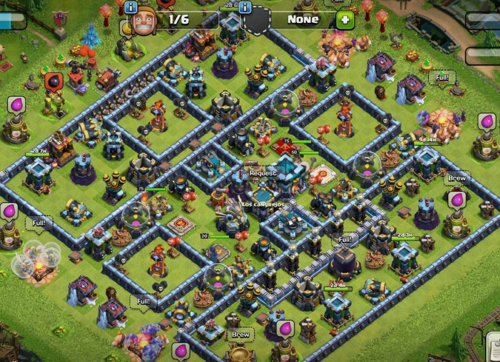 clash of clans town hall 13 base with link