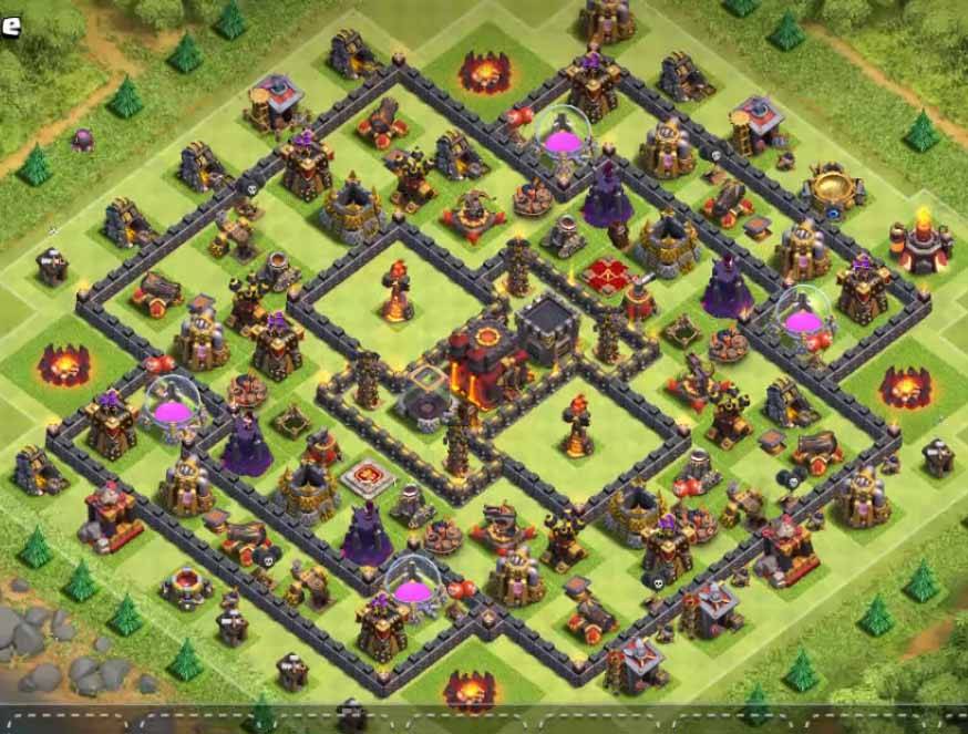 coc th10 new trophy base