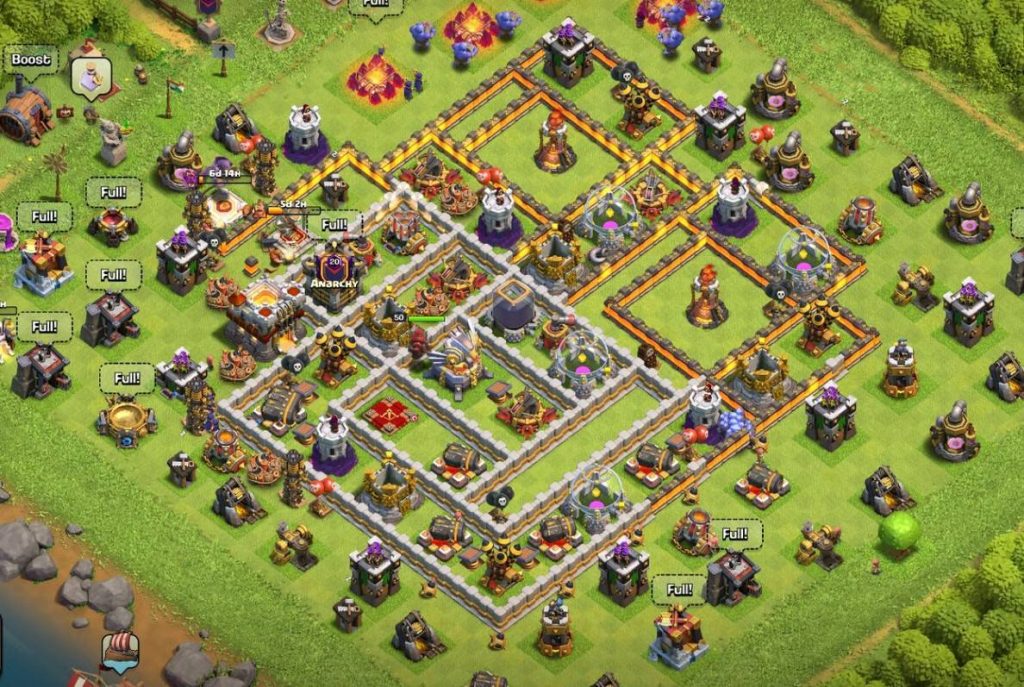 coc th11 farming layout link copy