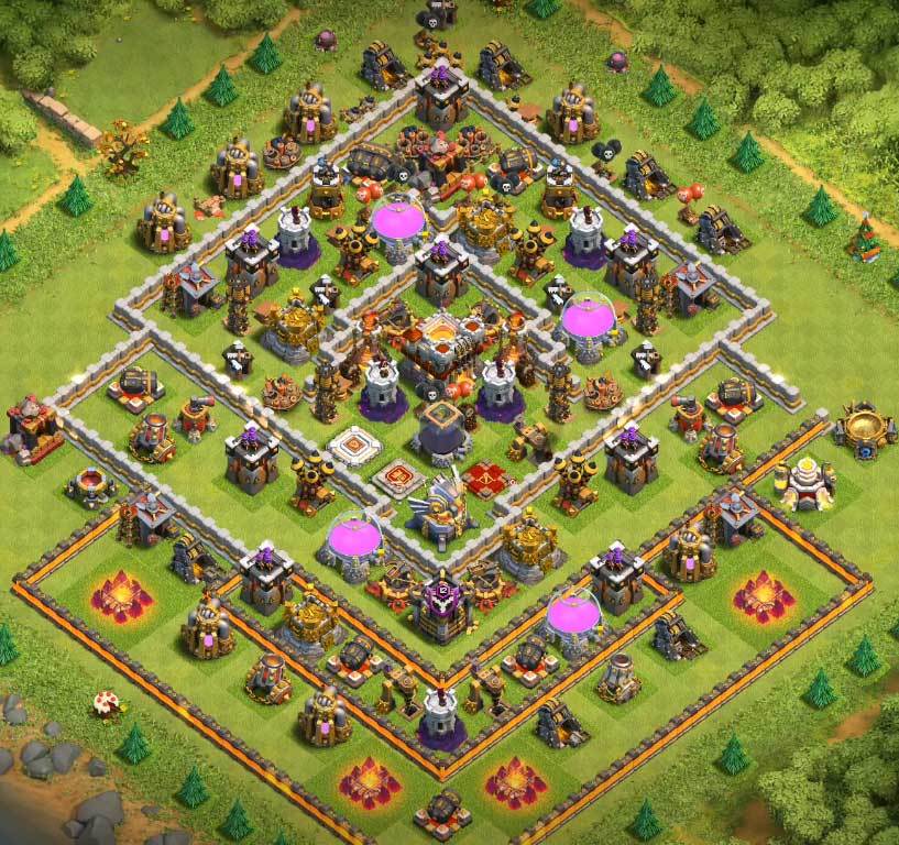 coc th11 new farming base